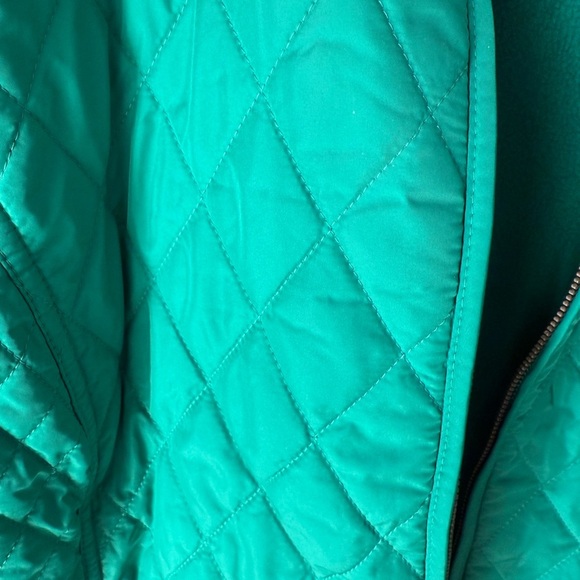 NWT Talbots Turquoise Quilted Puffer Fleece Lined Vest SZ XL - Picture 4 of 16